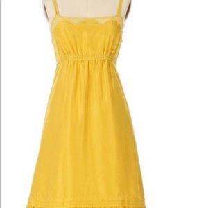 Anthropologie Viola yellow dress.